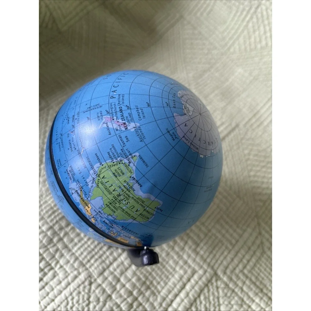 Replogle Desk Size Mini Globe 2001 World 6'' Educational Map Decor